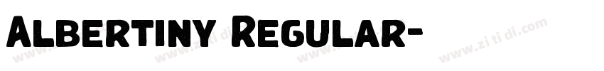 Albertiny Regular字体转换